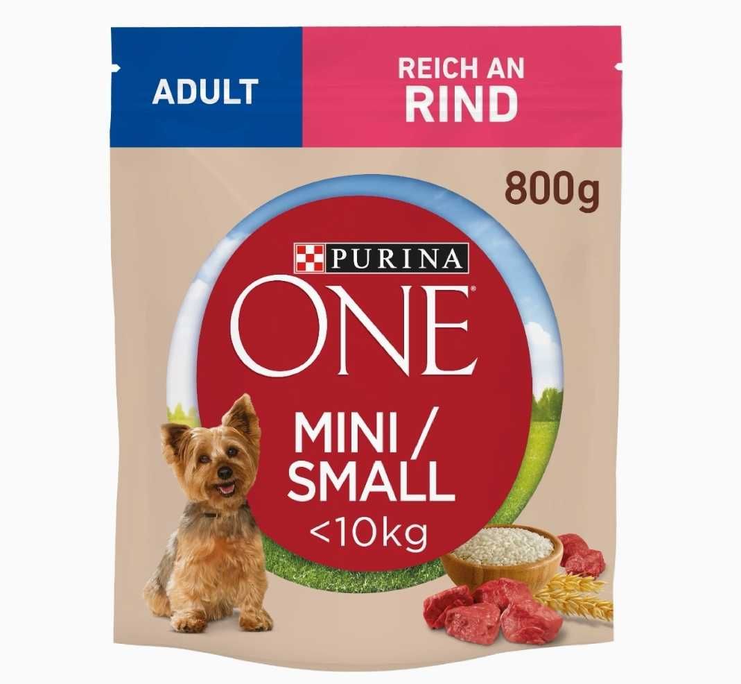 Purina One Mini Adult wołowina i ryż 8x400g