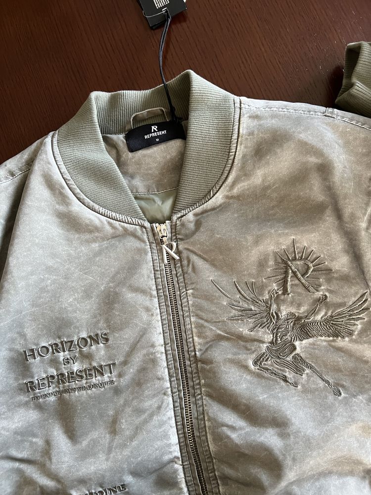 Represent Icarus Khaki Bomber Jacket (M)