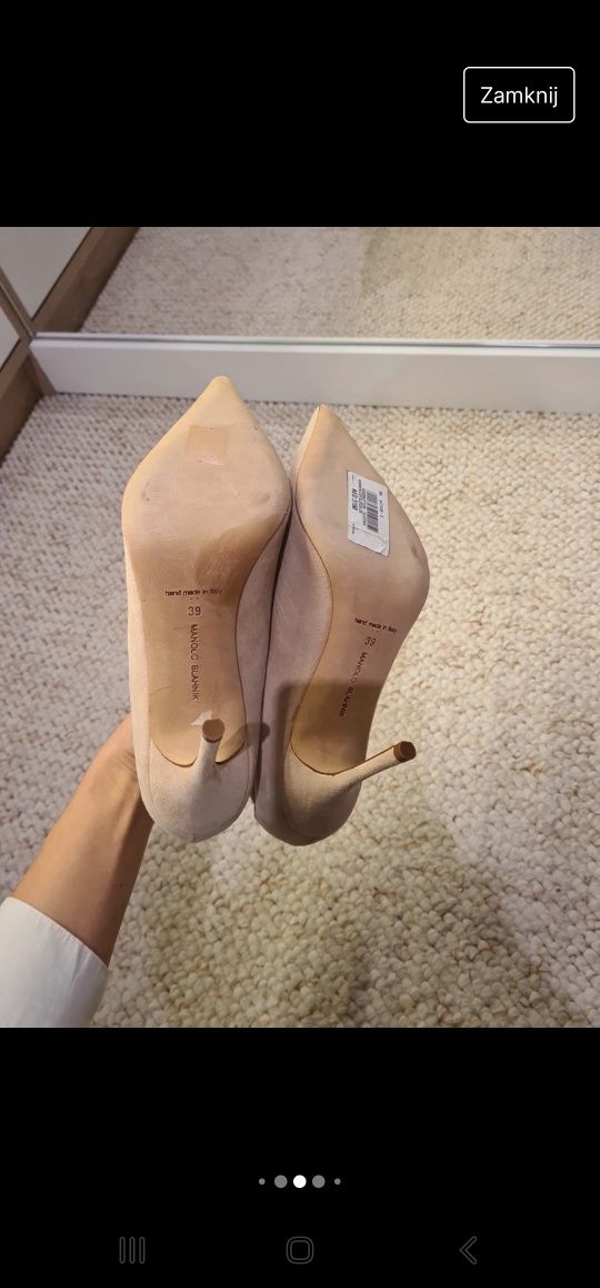 Manolo Blahnik  szpilki 39