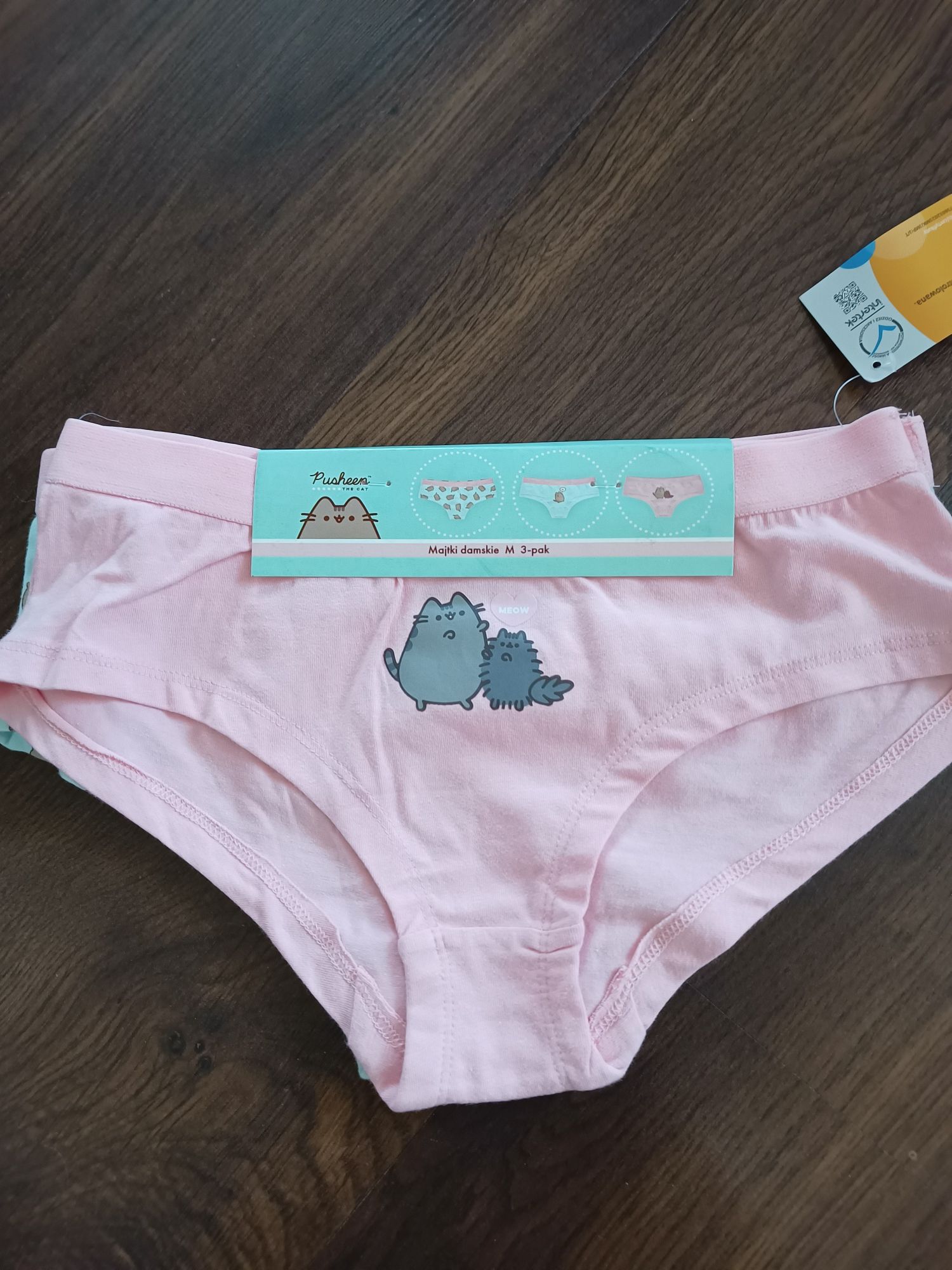 Pusheen majtki damskie M 3 pary