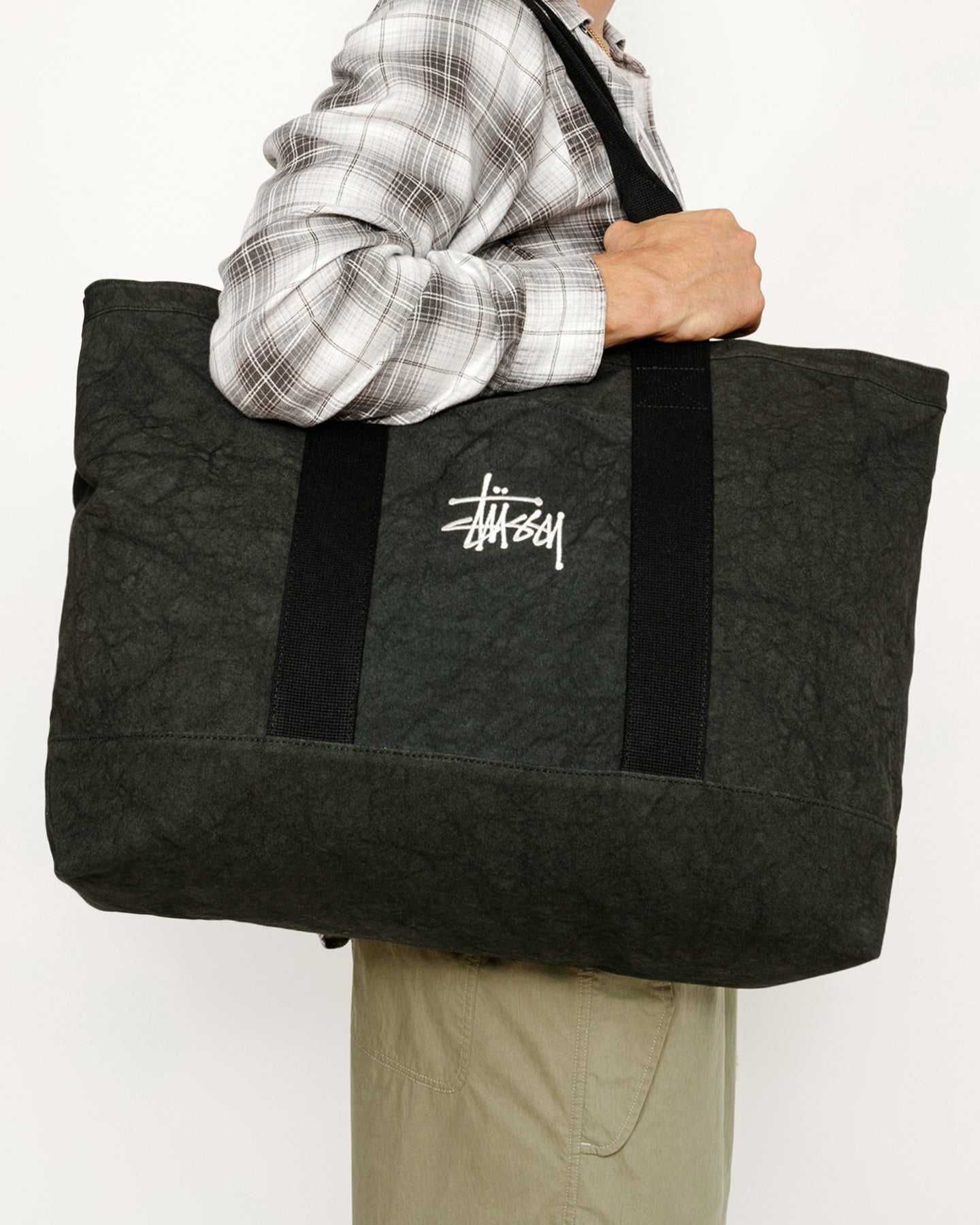 Сумка STUSSY Canvas XL Tote Bag Washed Black