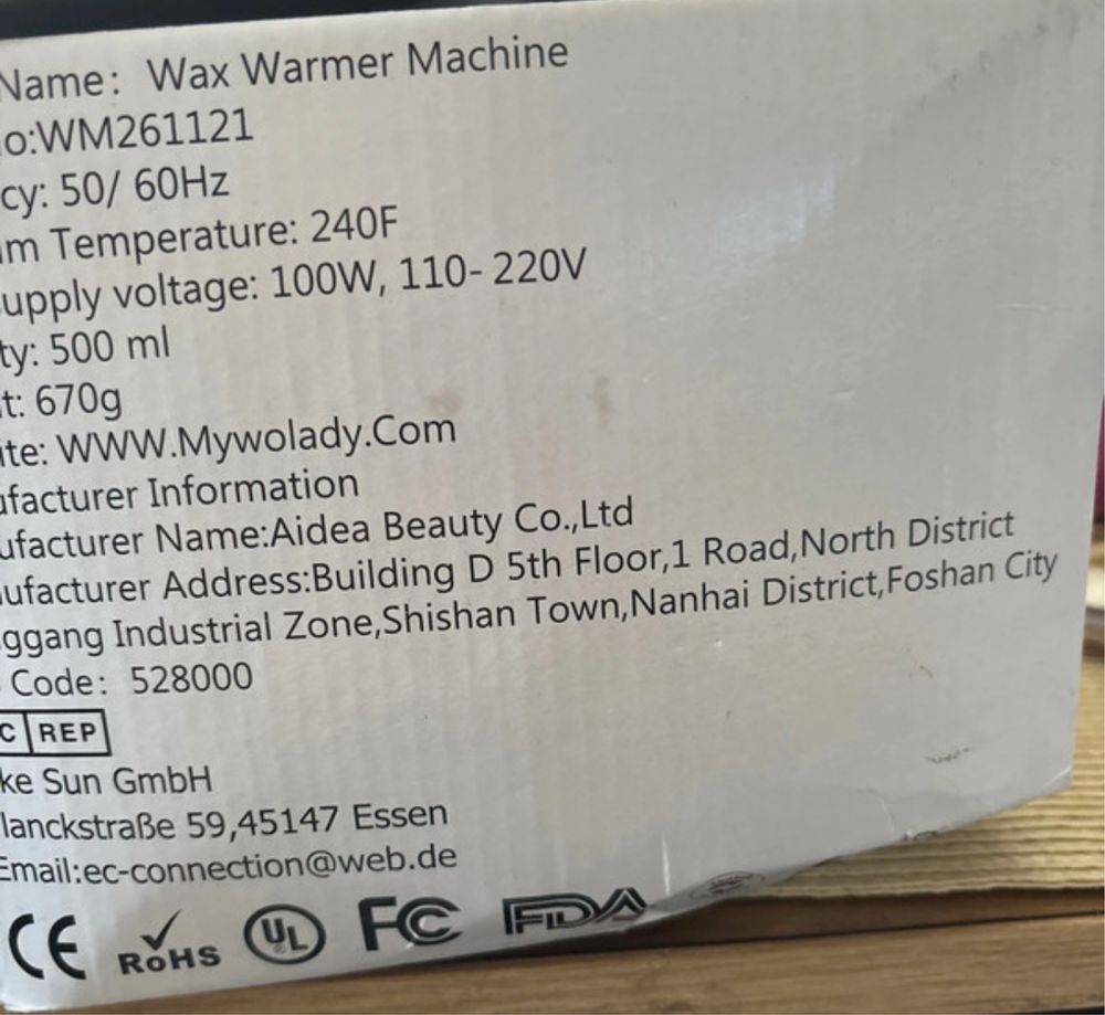 Wolady wax warmer