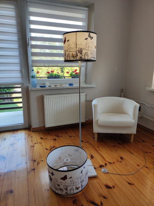 Lampa stojąca + dodatkowy klosz