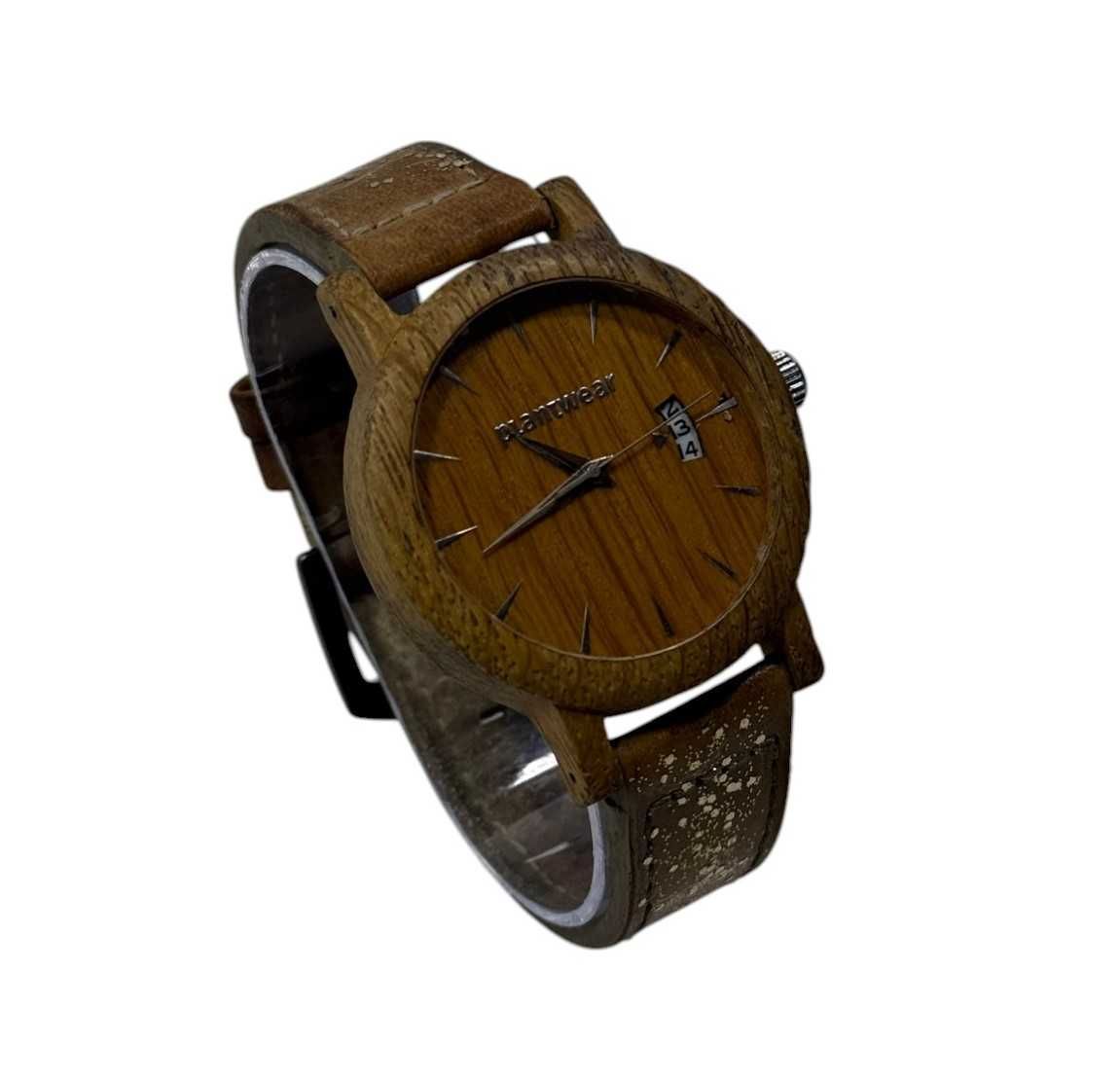 Zegarek damski Plantwear dębowy bd9600 z datownikiem