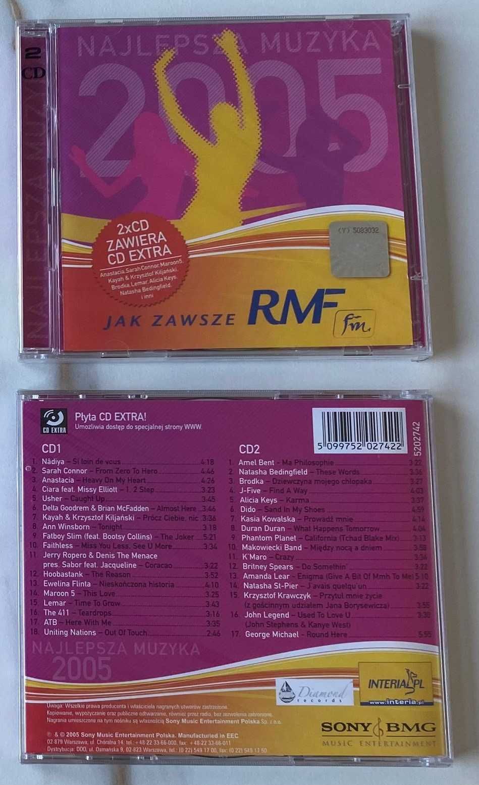 RMF FM Najlepsza muzyka 2005 - NOWA 2 CD - FOLIA