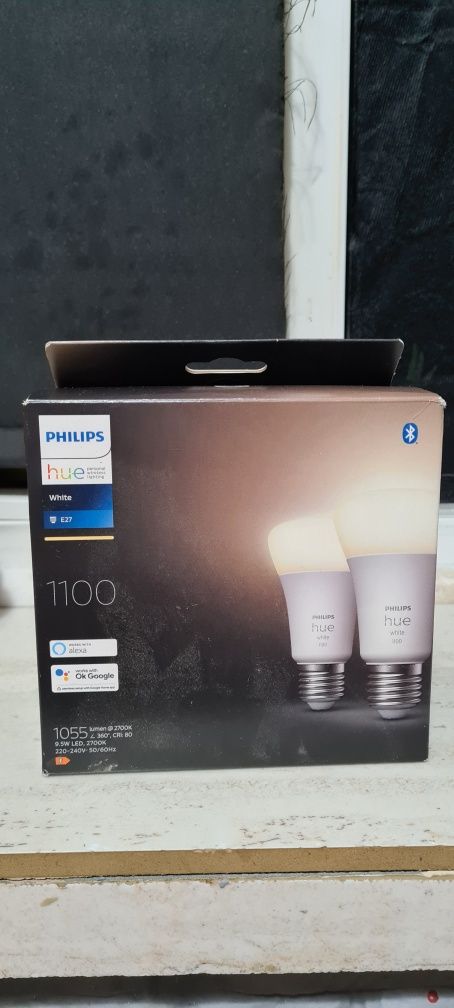 Żarówki Philips Hue White 1100 2x E27 BT Nowe