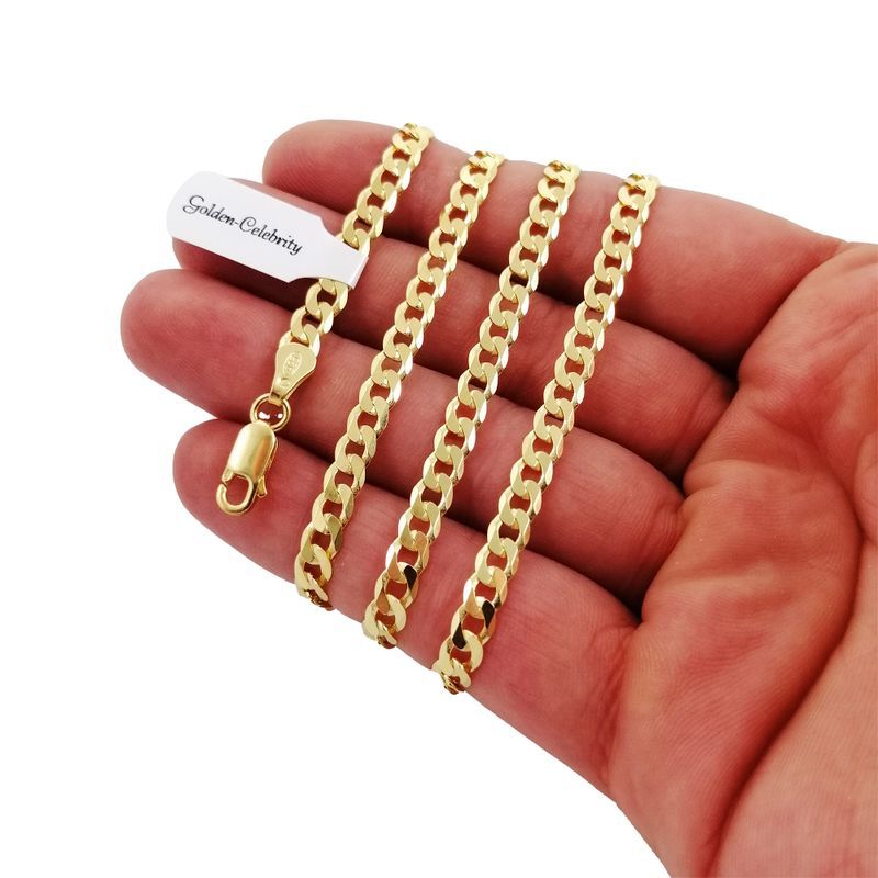 Złoty Męski Łańcuszek Pancerka Srebro 925 + Złoto 585/4,5mm + Grawer G