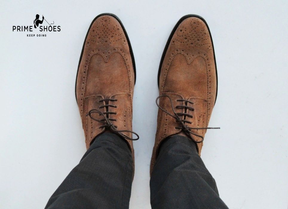 кожаные классические броги туфли оксфорды Prime Shoe размер 44-45