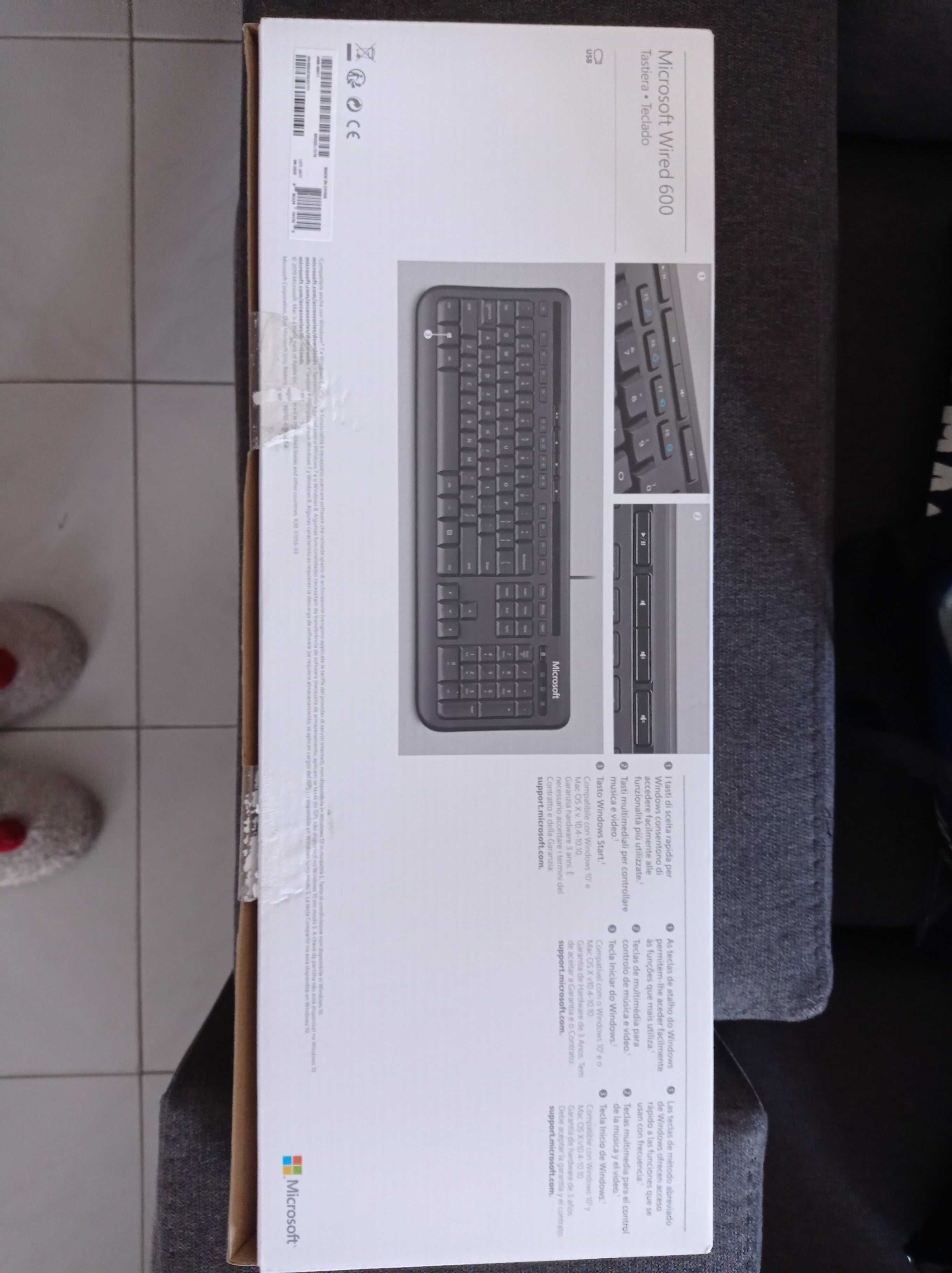 Teclados Microsoft wired 600 keyboard