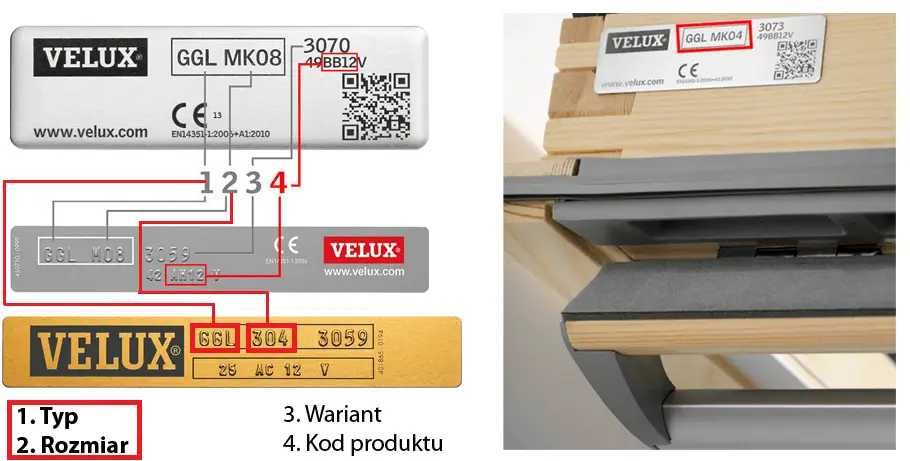 Oryginalna Roleta Velux do okna dachowego, RFL MK08 1086 Dekoracyjna