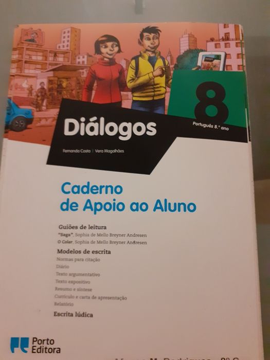 Livro exercícios português 8°ano Diálogos