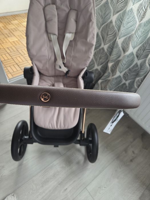Cybex Priam 4.0 cozy beige wózek, rosegold (beżowa tapicerka)