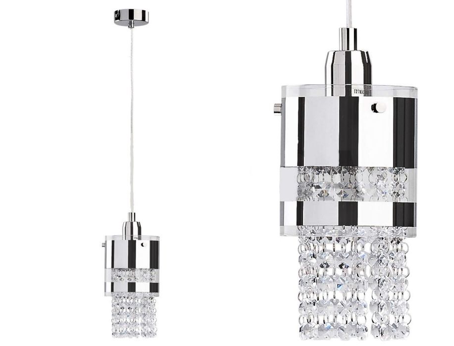 Lampa wisząca żyrandol nowoczesna nad blat glamour