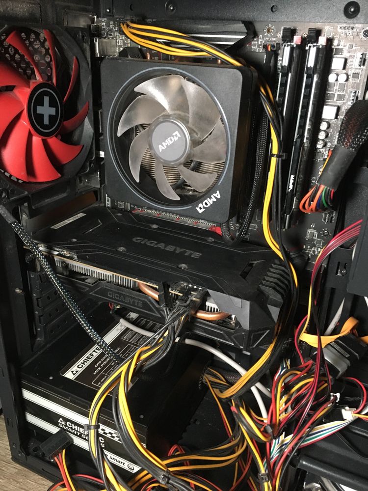 Компьютер Ryzen 7 2700X, RAM 16gb,  GF1060, Chiftec, клавіатура, мишка