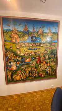 Obraz olejny na płótnie Hieronim Bosch-Ogród rozkoszy ziemskich- kopia