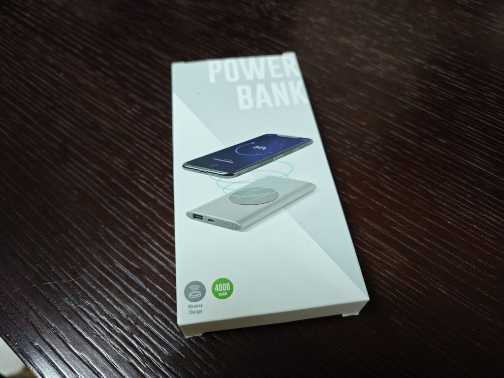 Power bank 4000mah com carregamento por indução