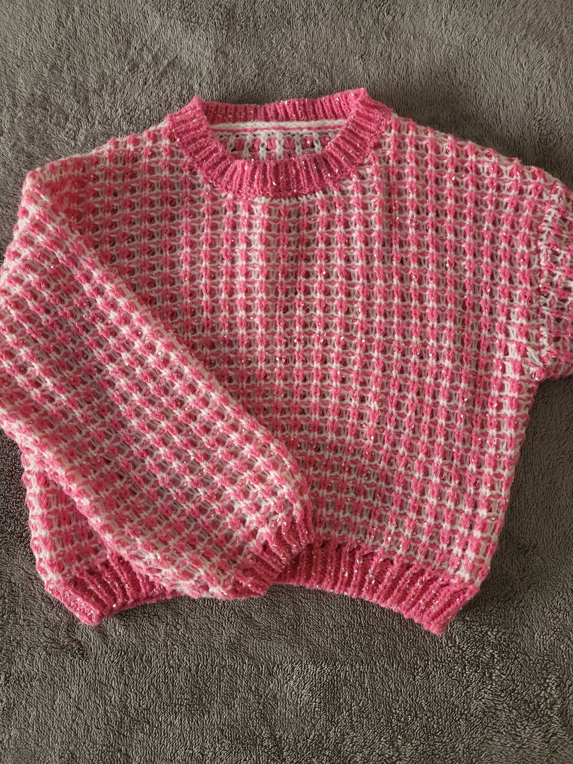 pink classic sweater