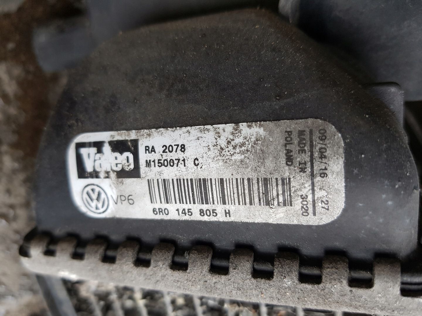 SKODA FABIA 3 III 6V 14r- 1.4 TDI CHŁODNICE WENTYLATOR KOMPLET