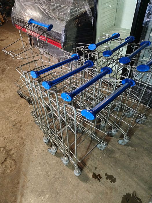 Купівельний візок бу, торговий візок для супермаркету бу, візок бу