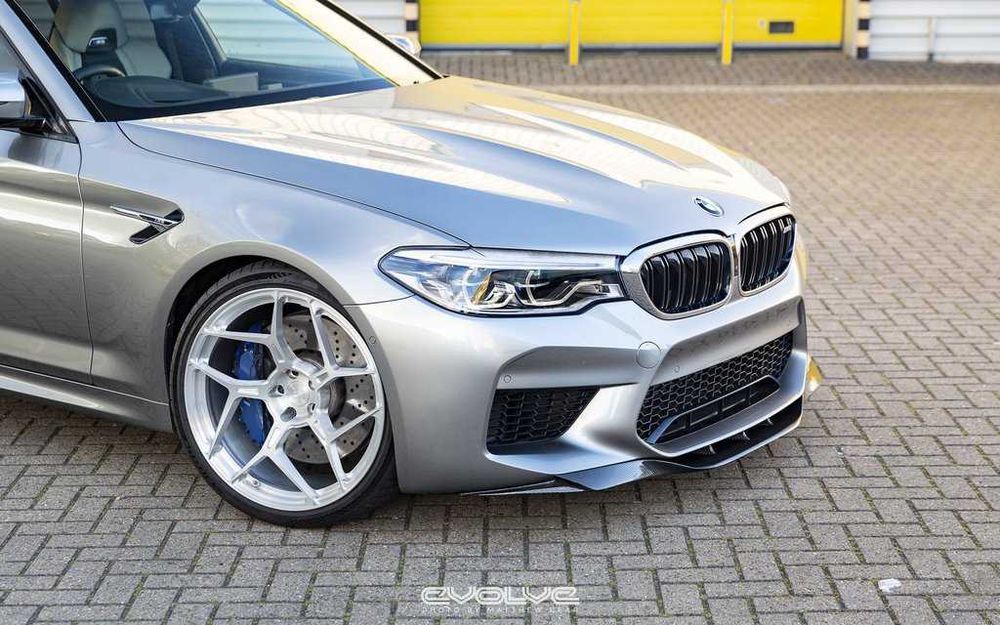 губа BMW M5 F90 карбон RKP стиль накладка на передний бампер сплитер