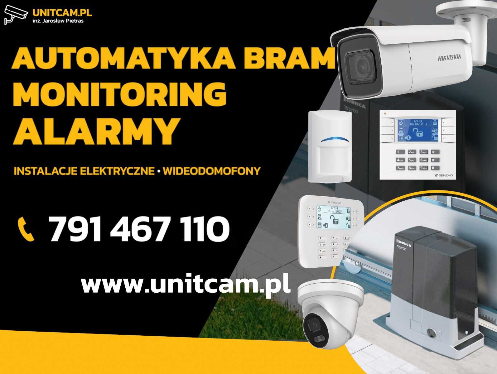 AUTOMATYKA DO BRAM | Monitoring | Alarmy | Wideodomofony | Elektryk