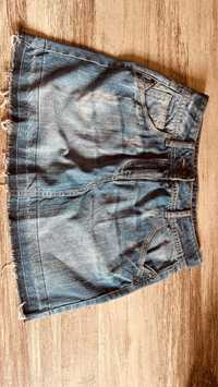 Spódnica mini jeans S 36 jeans x2