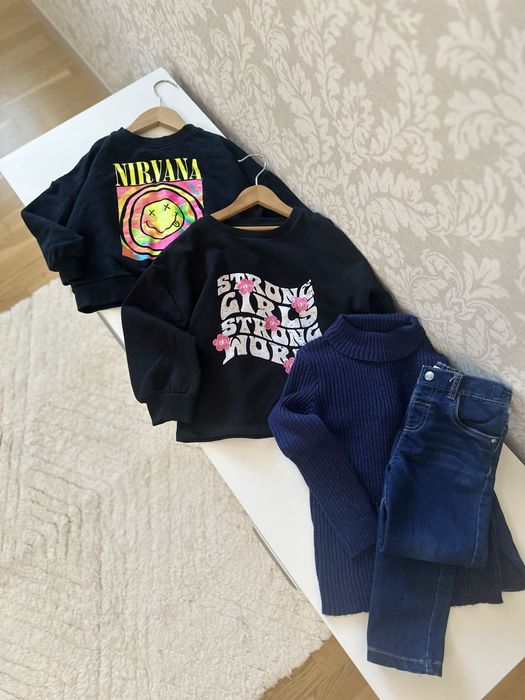 Світшот Zara, светр на флісі , гольф , теплі лосини розмір 5-6 років