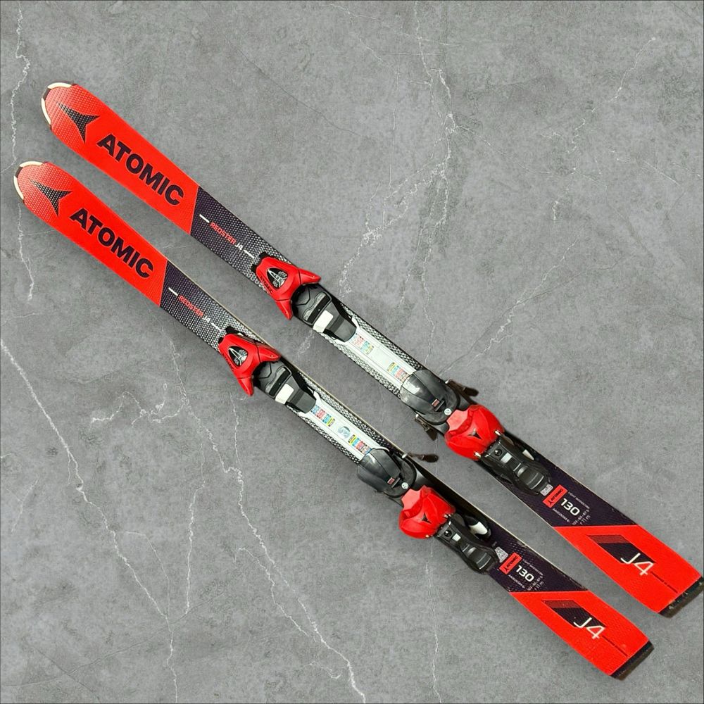 Narty junior 130 Atomic J4 redster czerwone