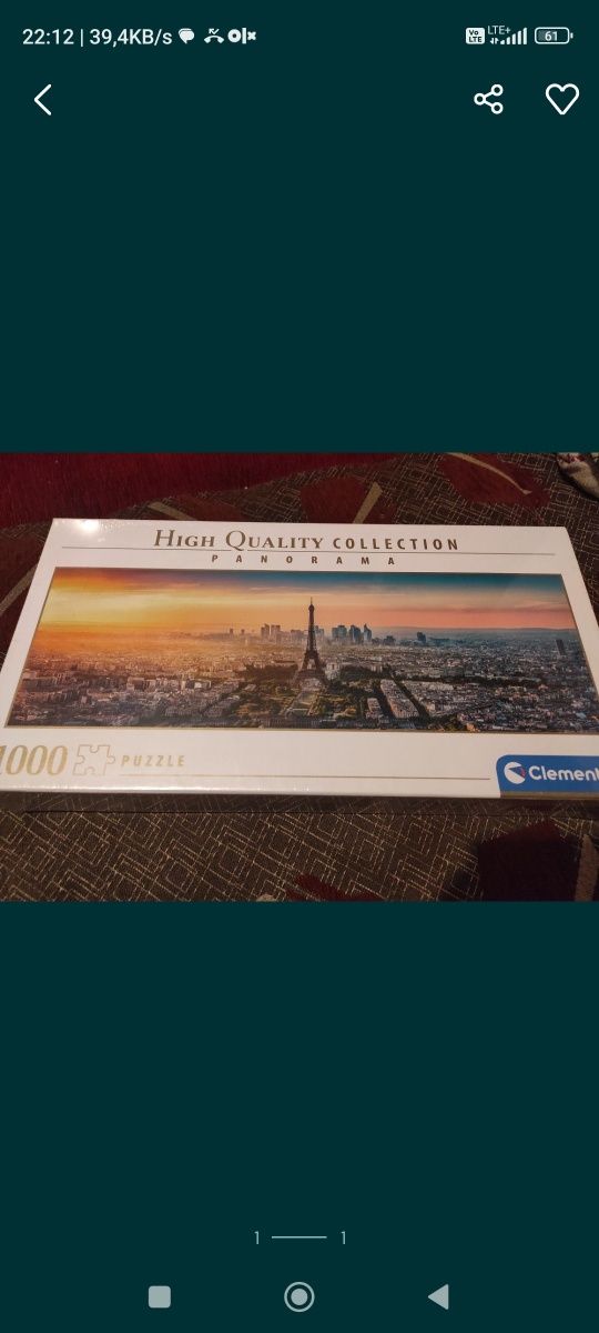 Puzzle 6x1000 kompletne