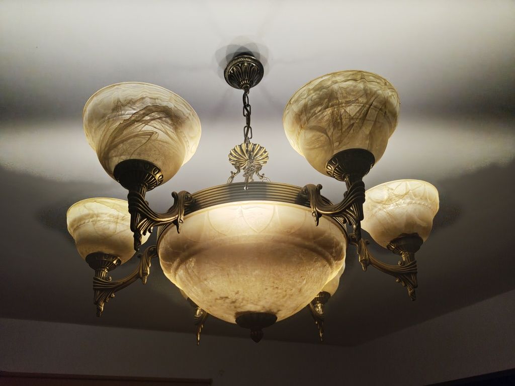Komplet lamp i kinkietów MARBELLA