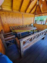 Садовый набор мебели из дерева