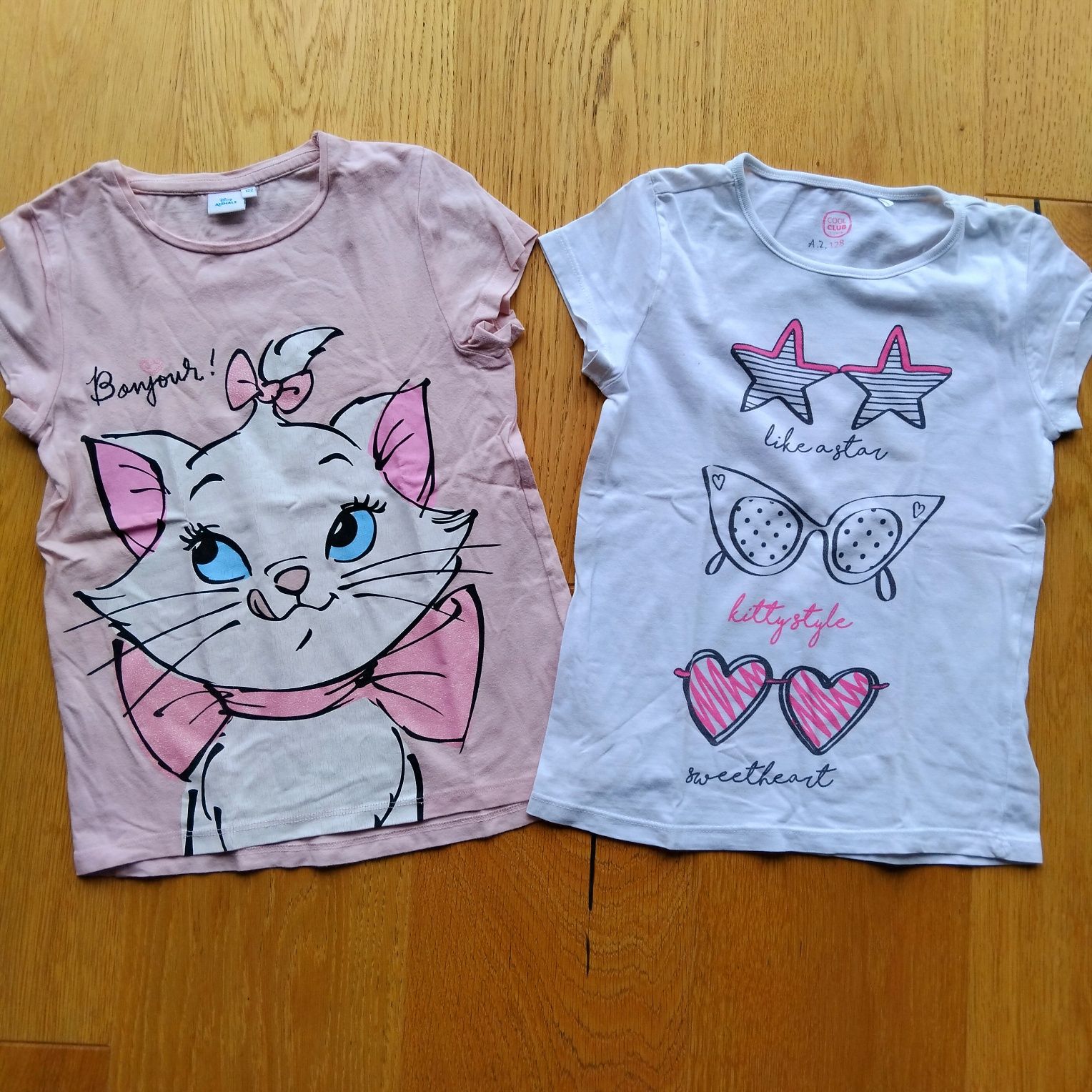 Zestaw lato 122 koszulki sukienka leginsy H&M Cool Club KappAhl