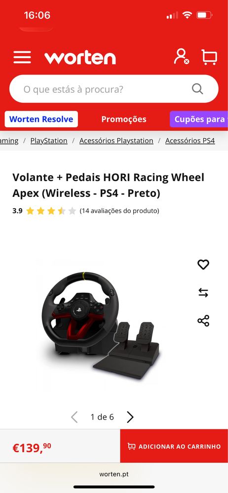 Volante gamer rwa