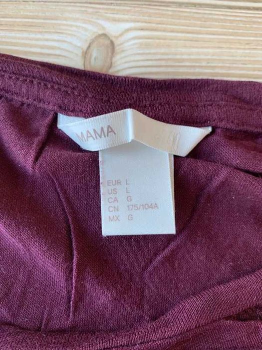 Bluzka bordowa H&M mama L