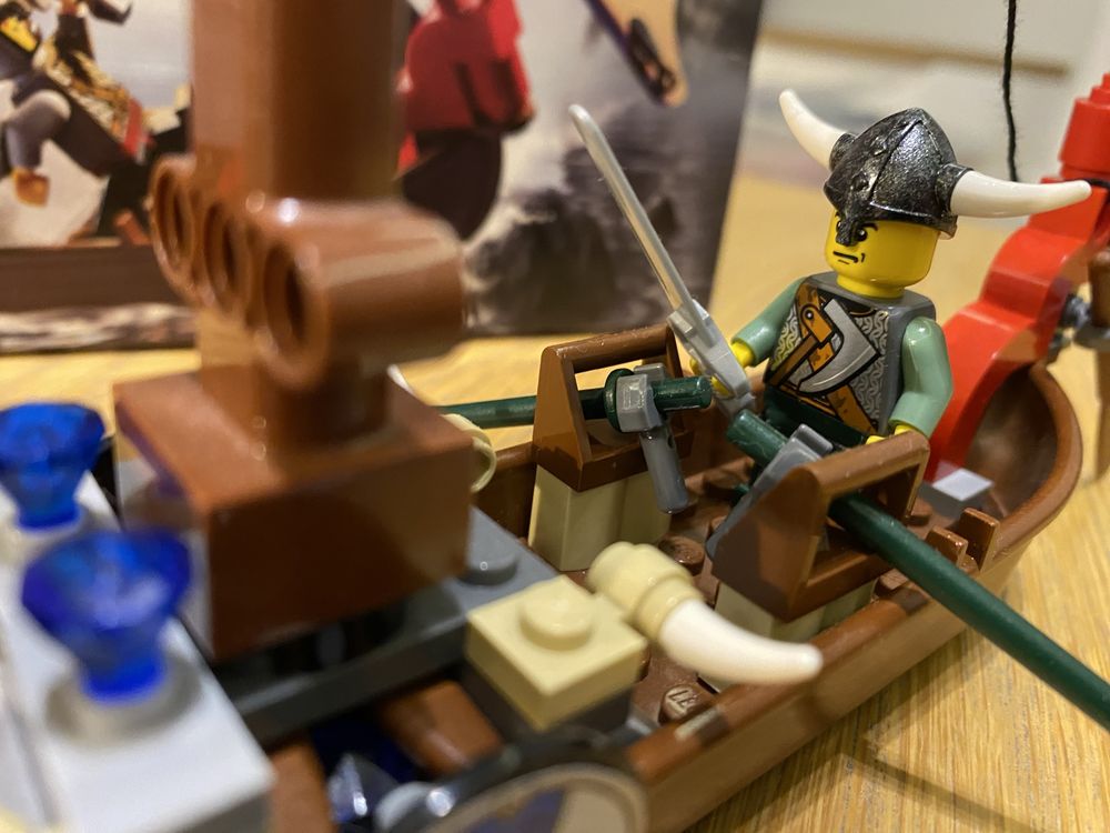 Lego Vikings 7016 wikingowie statek smok Kompletny