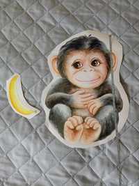 Naklejka na ścianę meble małpka banan do pokoju dziecięcego