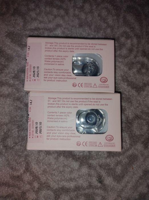 Soczewki kontaktowe korekcyjne czarne -3,50