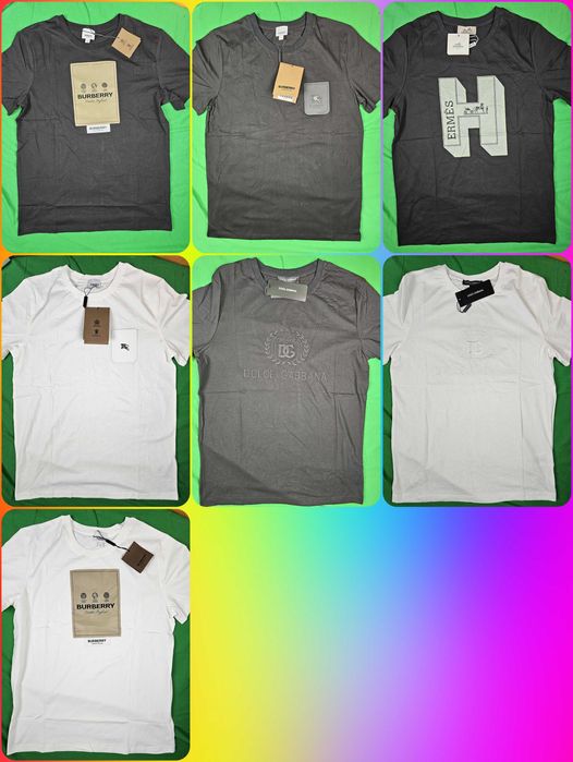 Koszulki shirt burberry męskie koszulka hermes męska Rozne OUTLET