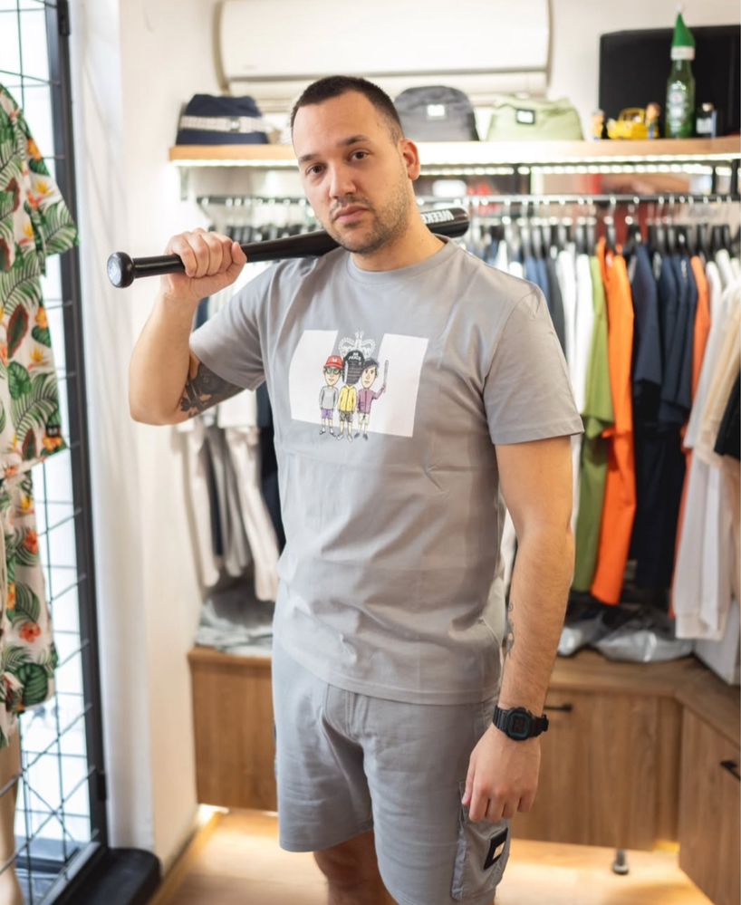 Футболка Weekend Offender Weekend Graphic T-Shirt Grey Оригінал