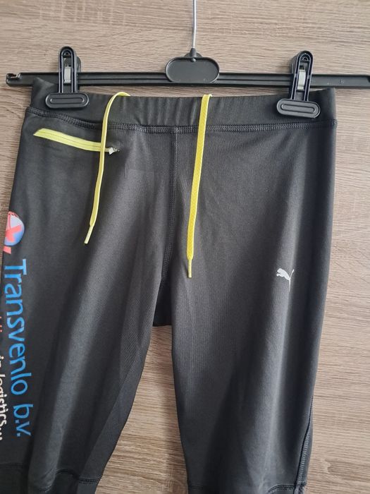 Czarne sportowe legginsy damskie Puma