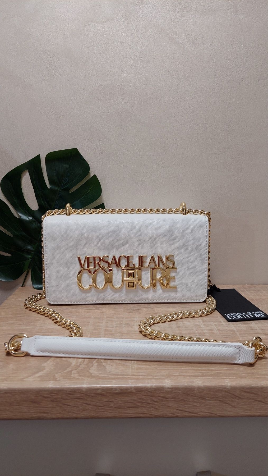 Белая сумка versace jeans couture оригинал оригінал
