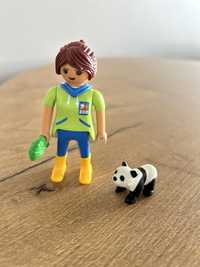 Playmobil miś panda opiekunka zoo