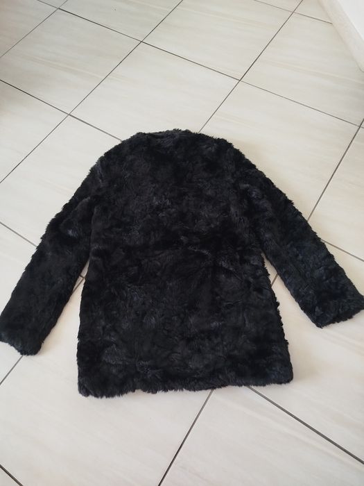 Шубка трендова чорна
