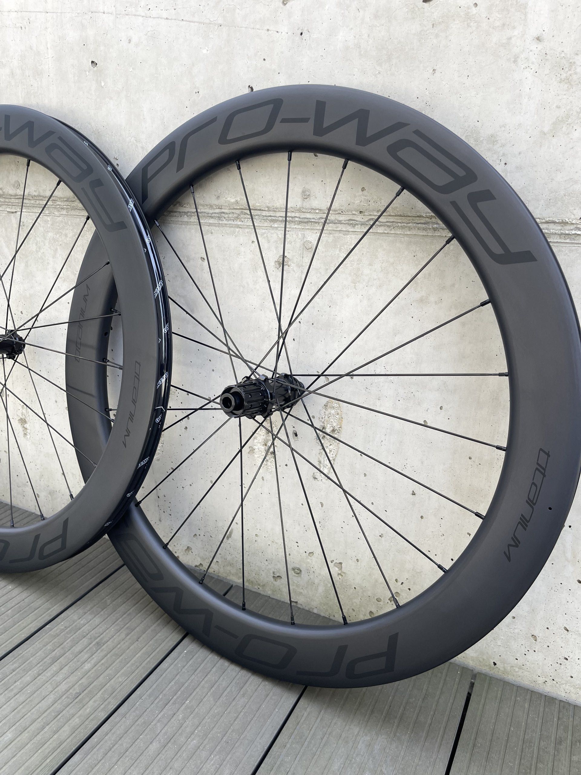 Koła szosowe carbon PRO-WAY TITANIUM 60mm 1530g (gravel)