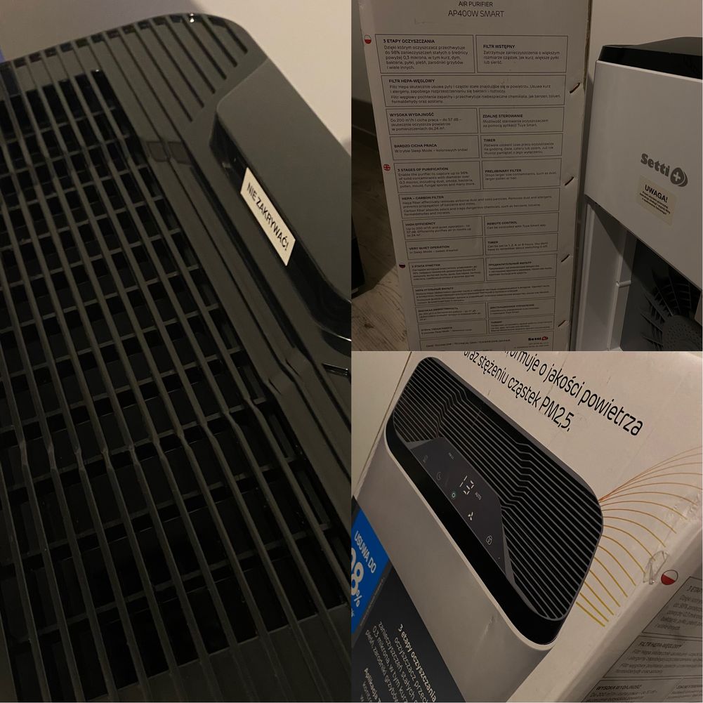 Oczyszczcz powietrza air purifier ap400w smart