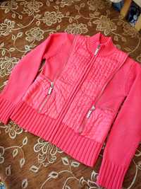 Теплая кофта свитер для девочки 130 р.