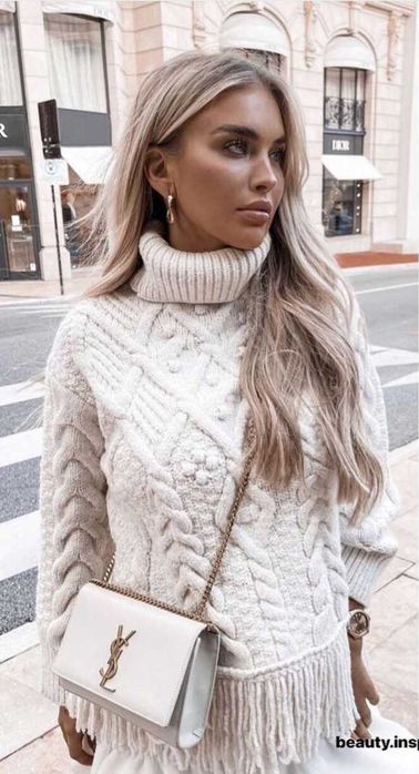 nowy swetr sweter golf z frędzlami Zara r.S