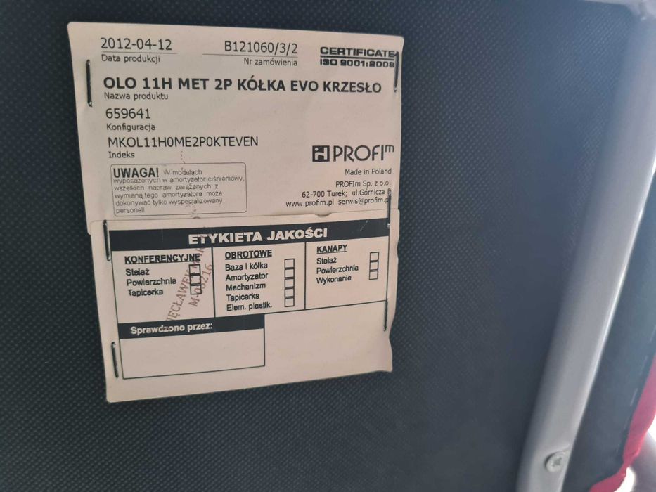 PROFIM Krzesło biurowe 16 szt.