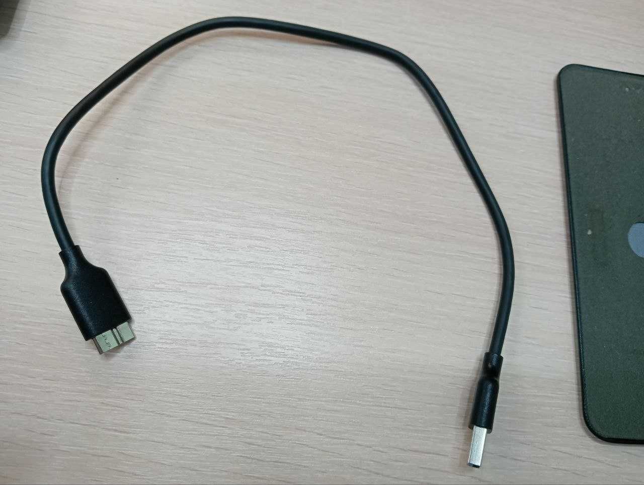 Кабель USB 3.0 A Male to Micro USB 3.0 Male Cable 0.5 m Black