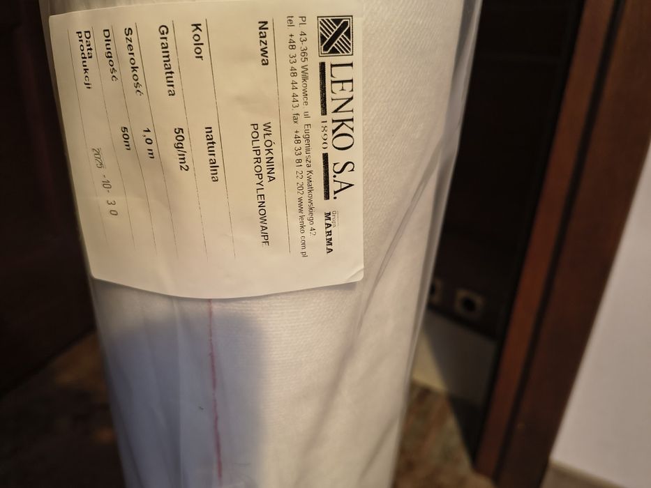 Włóknina polipropylenowa zbrojąca 50g